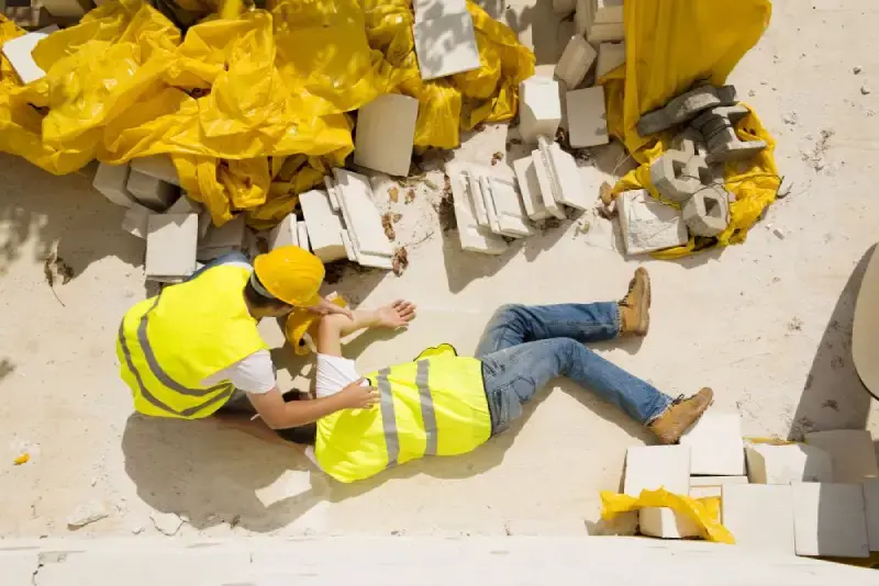 Equipo de construcción en obra